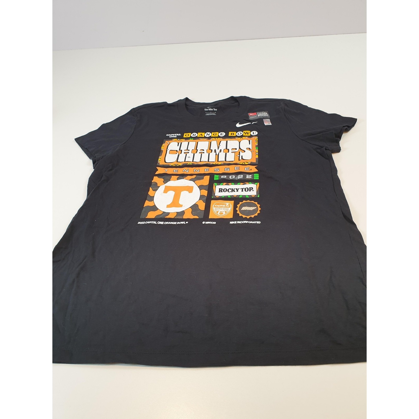 Tennessee Volunteers Shirt Mens Large Ncaa Football 2022 Orange Bowl Champs